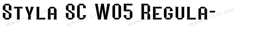 Styla SC W05 Regula字体转换 Styla SC W05 Regula字体转换